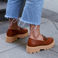 NELLY GENUINE LEATHER LOAFERS