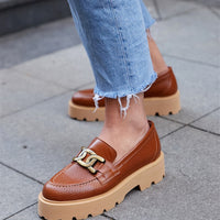 NELLY GENUINE LEATHER LOAFERS