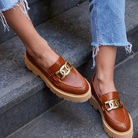 NELLY GENUINE LEATHER LOAFERS