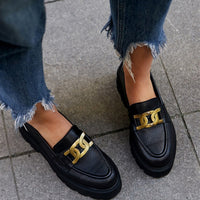 NELLY GENUINE LEATHER LOAFERS