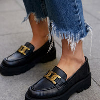 NELLY GENUINE LEATHER LOAFERS
