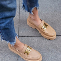 NELLY GENUINE LEATHER LOAFERS