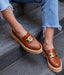 NELLY GENUINE LEATHER LOAFERS