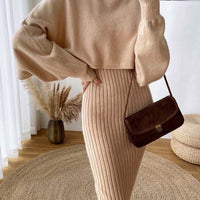 Emily Knitted Sweater& Elegant Dress