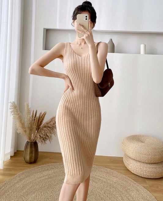 Emily Knitted Sweater& Elegant Dress