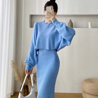 Emily Knitted Sweater& Elegant Dress