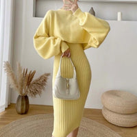 Emily Knitted Sweater& Elegant Dress