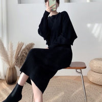 Emily Knitted Sweater& Elegant Dress