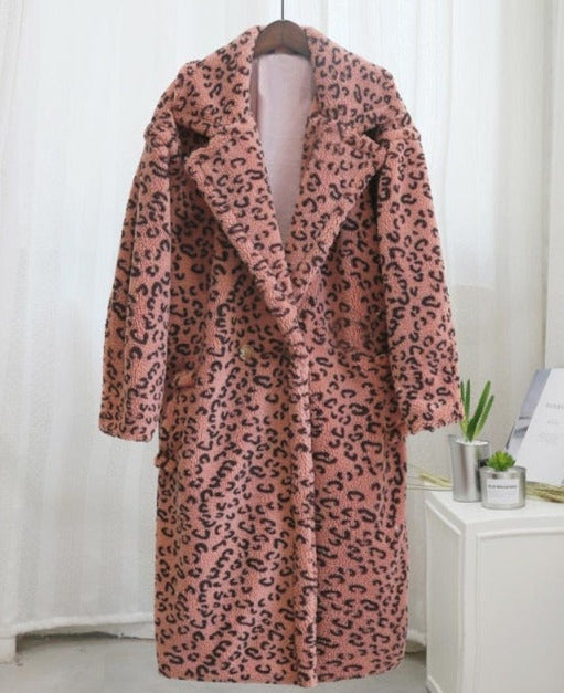 Leopard Eco Fur Bear Overcoat