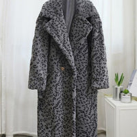 Leopard Eco Fur Bear Overcoat