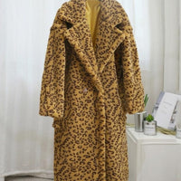 Leopard Eco Fur Bear Overcoat