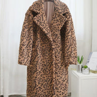 Leopard Eco Fur Bear Overcoat