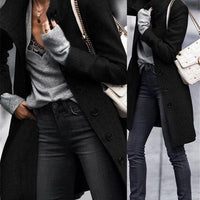 Thin Long Woolen Coat
