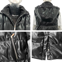 Maggie Black Hooded Vest