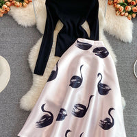 TALLA KNIT TOP & LOVELY SKITY