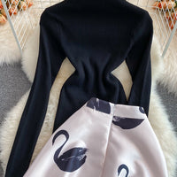 TALLA KNIT TOP & LOVELY SKITY