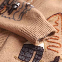 Embroidery knitted Cardigan