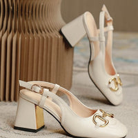 AGNES VINTAGE THICK HEELS