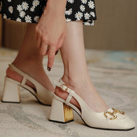 AGNES VINTAGE THICK HEELS