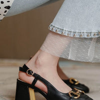 AGNES VINTAGE THICK HEELS