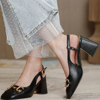 AGNES VINTAGE THICK HEELS
