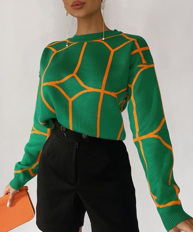 Sofi Elegant Print Pullover