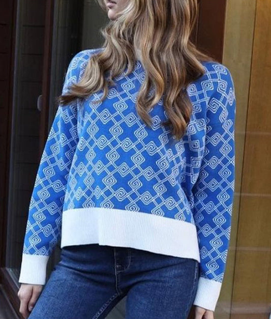 Sofi Elegant Print Pullover