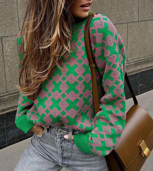 Sofi Elegant Print Pullover