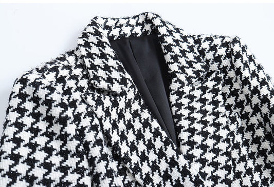 Houndstooth Tweed Two-piece Suit