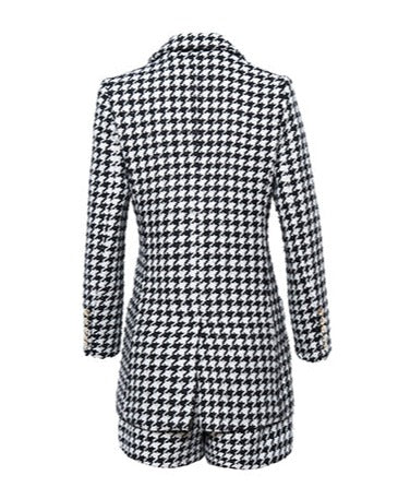Houndstooth Tweed Two-piece Suit