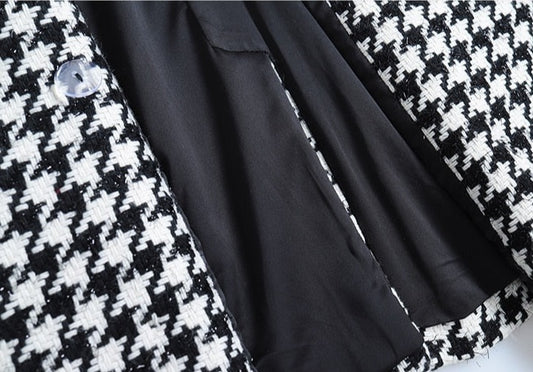 Houndstooth Tweed Two-piece Suit