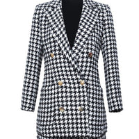 Houndstooth Tweed Two-piece Suit