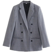 Sara Plaid Office Lady Jacket