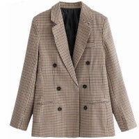 Sara Plaid Office Lady Jacket