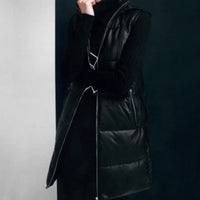 Maggie Black Hooded Vest