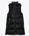 Maggie Black Hooded Vest