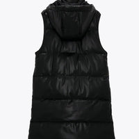 Maggie Black Hooded Vest