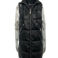 Maggie Black Hooded Vest