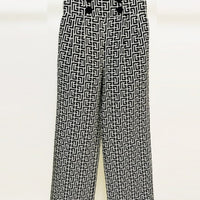 Geometric Jacquard  Blazer&Pants
