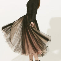 LEISA TOP & MESH SKIRT