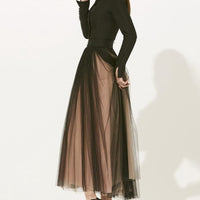 LEISA TOP & MESH SKIRT