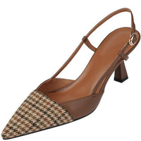 FIONA LEATHER KITTEN HEELS