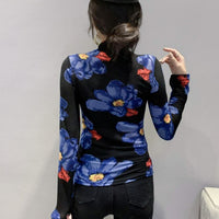 Frida Top&Floral Printed Mesh