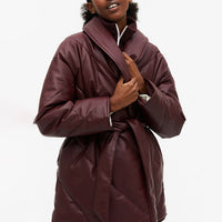 Ruby Loose PU Leather Coat