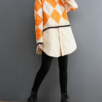Patchwork Knitted Argyle Sweater