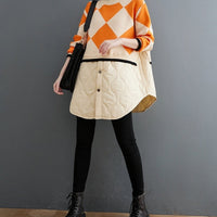 Patchwork Knitted Argyle Sweater