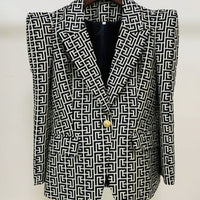 Geometric Jacquard  Blazer&Pants