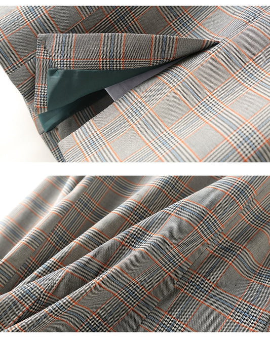 Business Plaid Spring Blazer