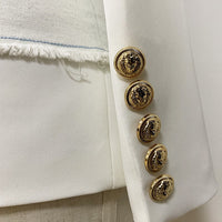 Stylish Denim Patchwork Blazer