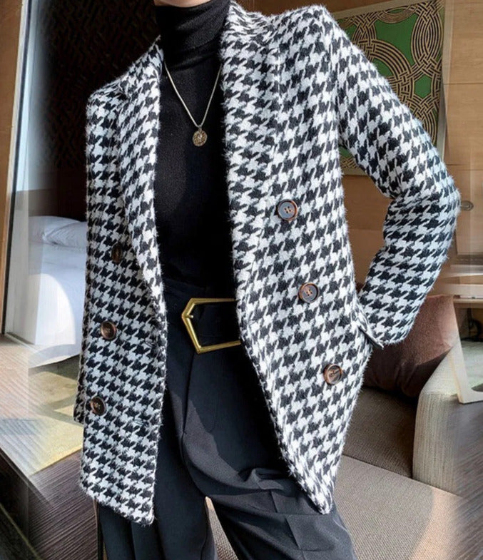 Lanny Houndstooth Coat